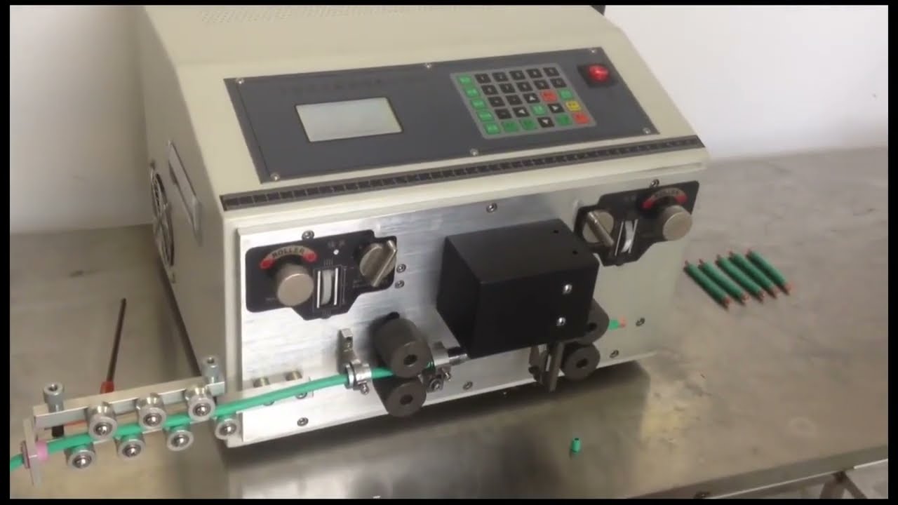 Ultrahochgeschwindigkeits-Drahtabisolier- und Schneidemaschine für Kabelquerschnitte 0,5–10 mm²