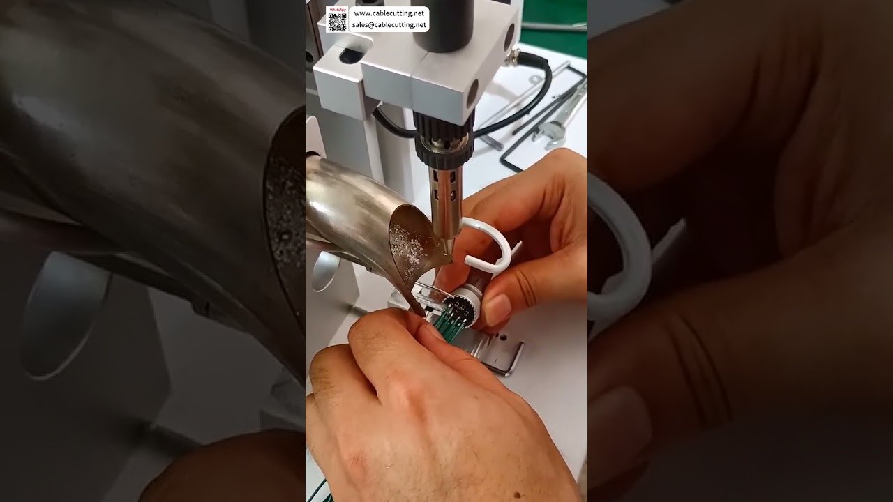 Pneumatische halbautomatische Lötmaschine – Perfekte Winkelverstellung für nach oben gerichtete Luftfahrtsteckverbinder