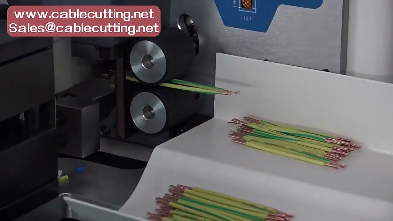 904N/904NB Automatische Touchscreen-Abisolier- und Schneidemaschine – Einzel- oder Doppeldrähte mit Verdrillung