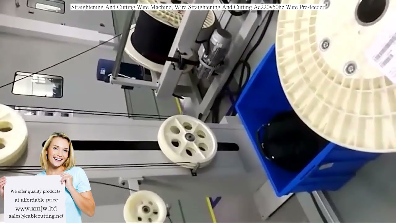 Industrielle Drahtricht- und Schneidemaschine mit automatischem Vorschub – AC 220V/50Hz