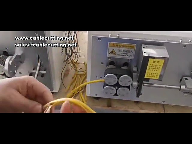 Doppelleitungs-Abisoliermaschine: Schneiden, Abisolieren & Verdrillen für große Kabel