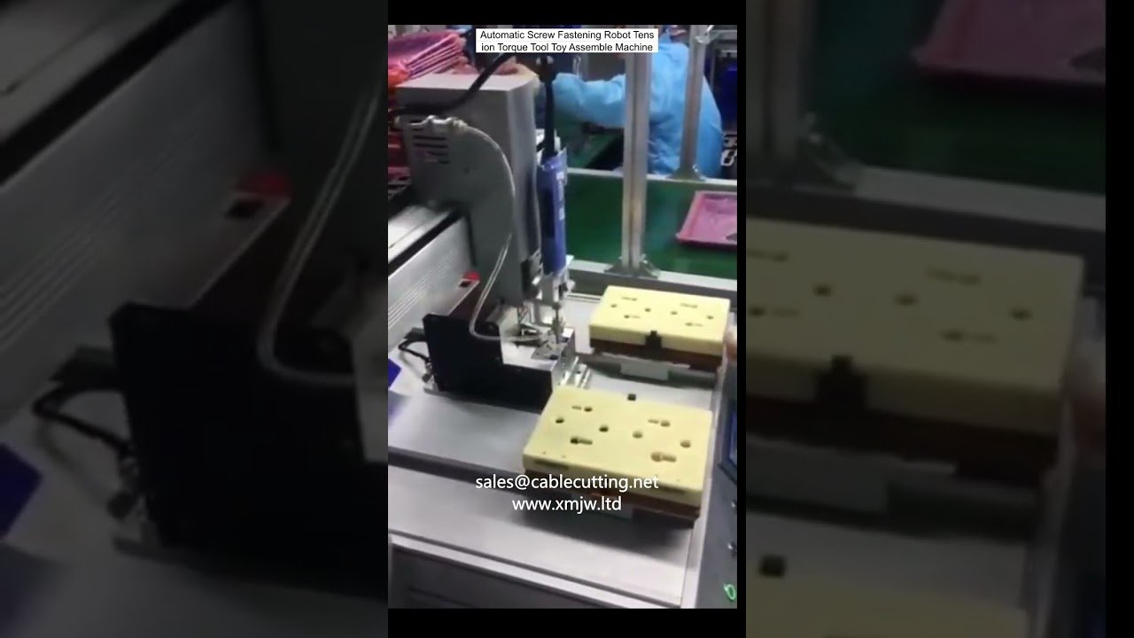 Automatischer Schraubroboter mit Drehmomentkontrolle – Montagemaschine für Spielzeug & Industrie