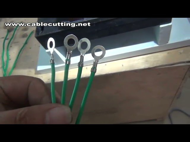 Halbautomatische Quetschmaschine für 10 mm² Kabel & Aderendhülsen – Präzises Crimpen