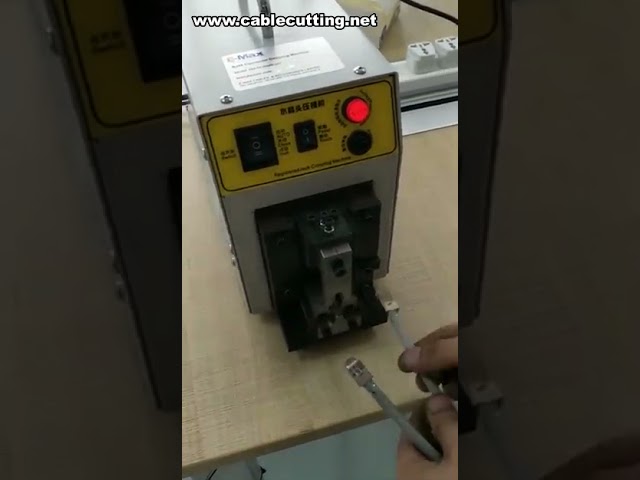 Professionelle RJ45 Stecker Crimpmaschine | Automatische Netzwerkkabel Konfektionierung