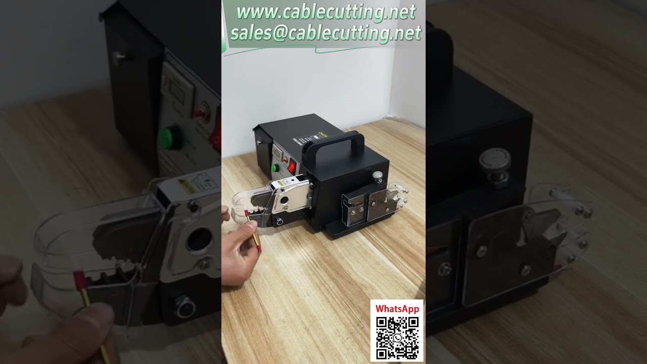 Elektrische Anschlussklemmen-Pressmaschine – Crimpen, Schneiden und Abisolieren in einem Gerät