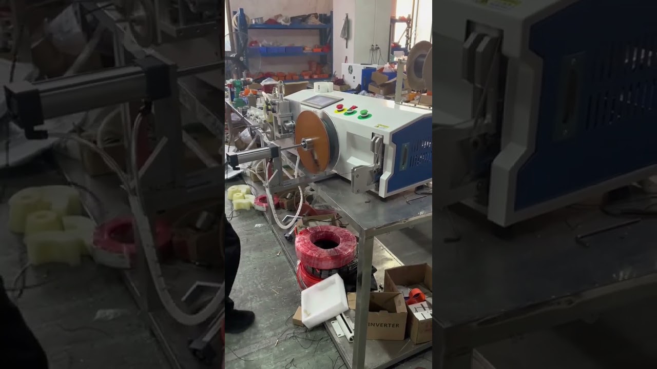 Hocheffiziente Drahtwickelmaschine mit präziser Zuführung & sauberer Wicklung #Fabrik #Maschine