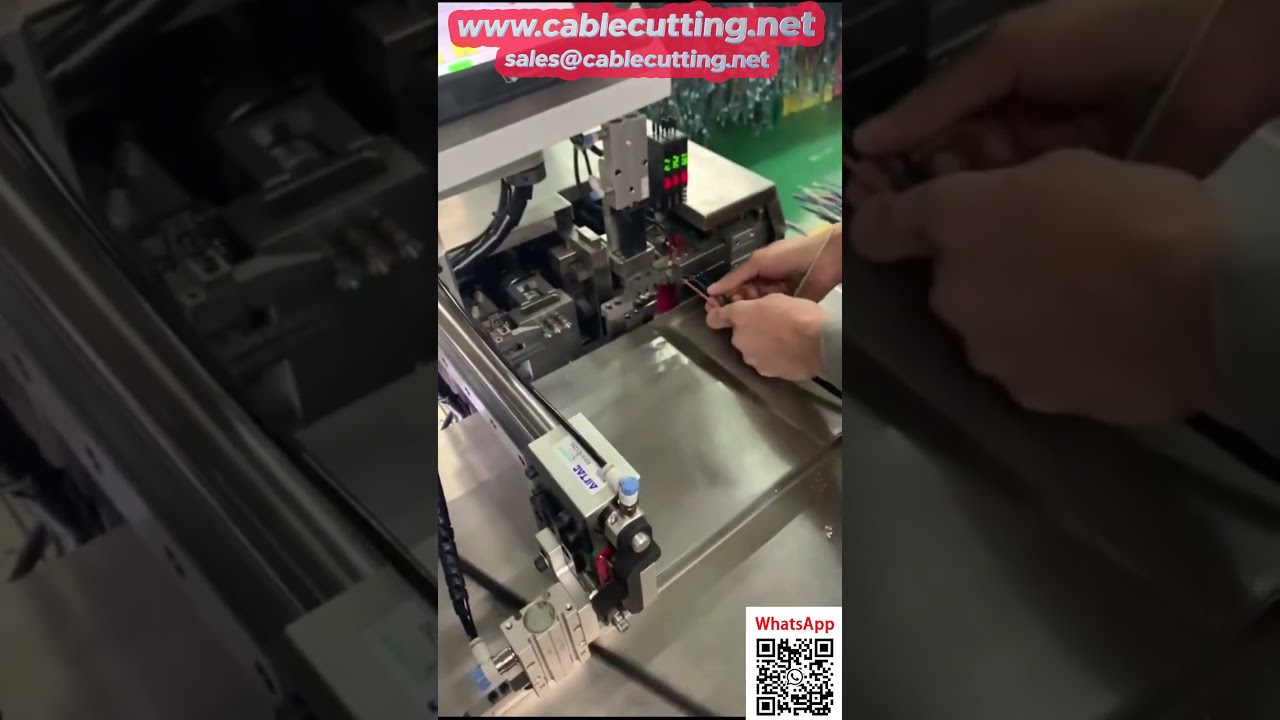 Vielseitige 4-adrige Kabelcrimp-Maschine mit Ummantelung – Individuell anpassbar für die Fabrikautomation