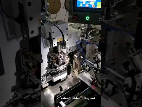 Vollautomatische Flachbandkabel-Schneid-, Abisolier- und Crimpmaschine | Flachbandkabel-Crimpen