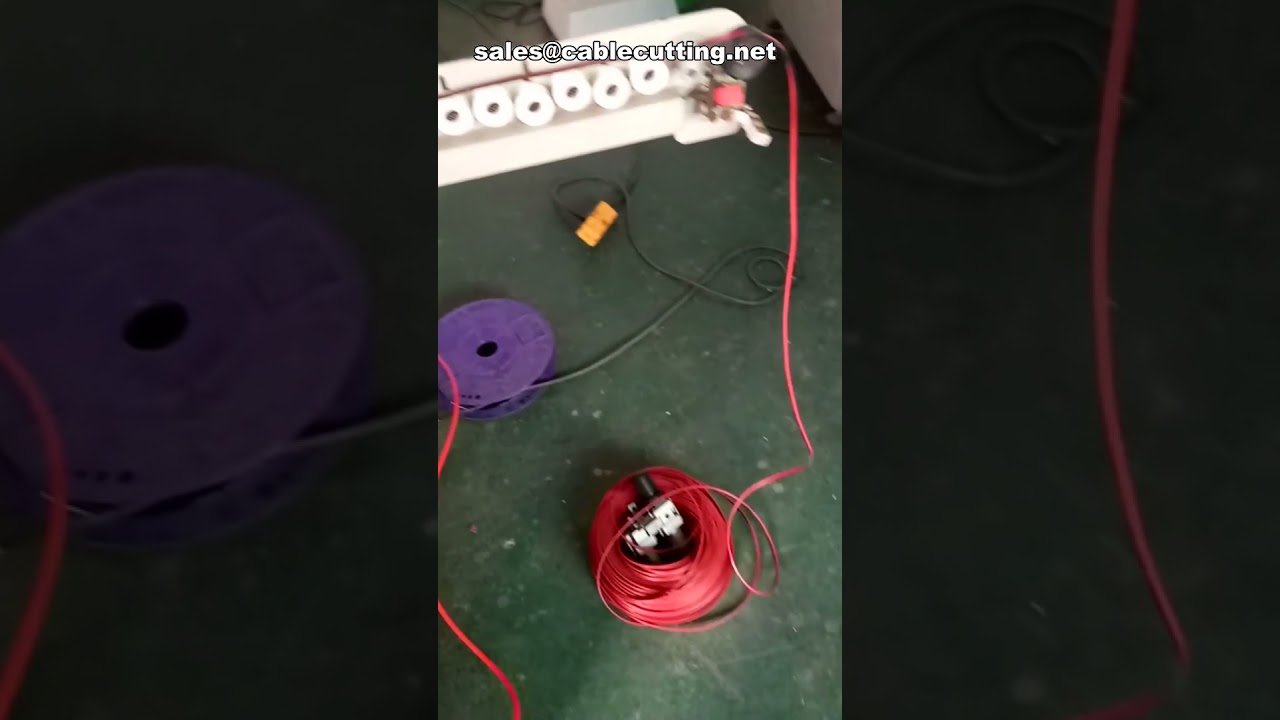 Flachbandkabel-Schneid-, Schlitz-, Abisolier- und Crimp-Maschine | All-in-One Drahtverarbeitung