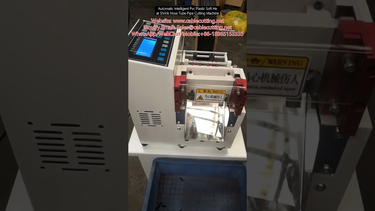Intelligente automatische PVC-Schlauch- und Rohrschneidemaschine für Weichschrumpfschläuche