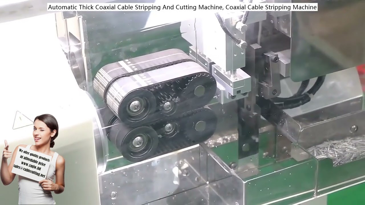 Automatische Koaxialkabel-Abisoliermaschine für dicke Kabel – Schneiden und Abisolieren in einem Schritt