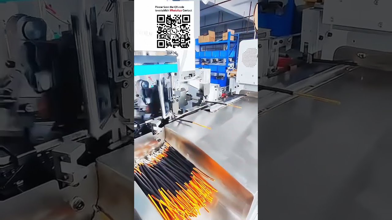 Automatische Einzelend-Krimpmaschine mit Hülsen-/Rohreinführung #Automatisierungstechnik