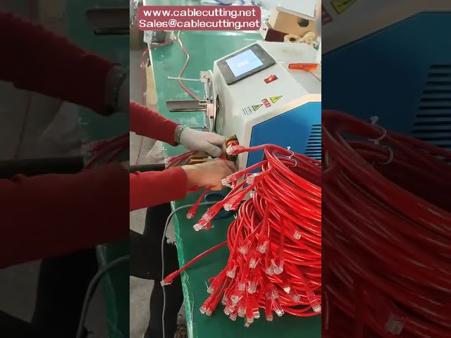Kabelwickel- und Bindemaschine mit Touchscreen – für Rund- und Achterwicklungen