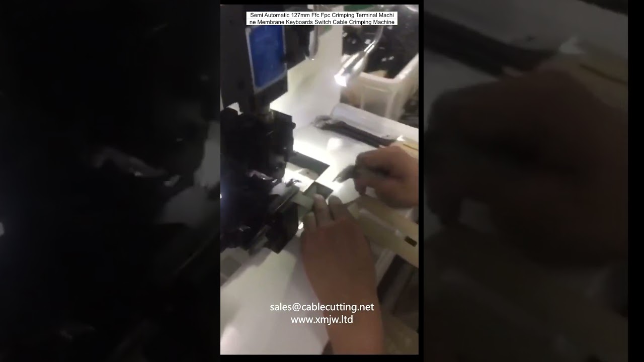 Halbautomatische 127mm FFC/FPC Crimpmaschine für Membrantastaturen und Schalterkabel
