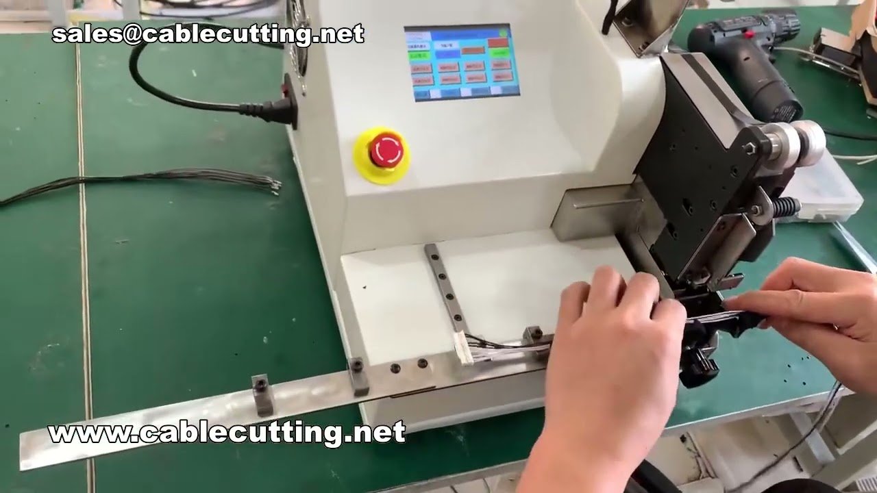 Automatische Punkt-Klebemaschine mit Längenführungs-System für Kabelbaum-Ummantelung | #Fabrikautomation