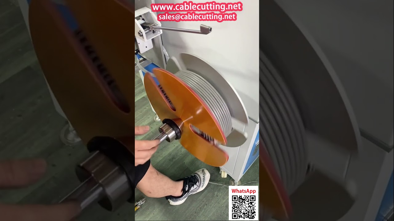 Automatische RVV-Kabelwickelmaschine mit Verlegefunktion und Meterzähler