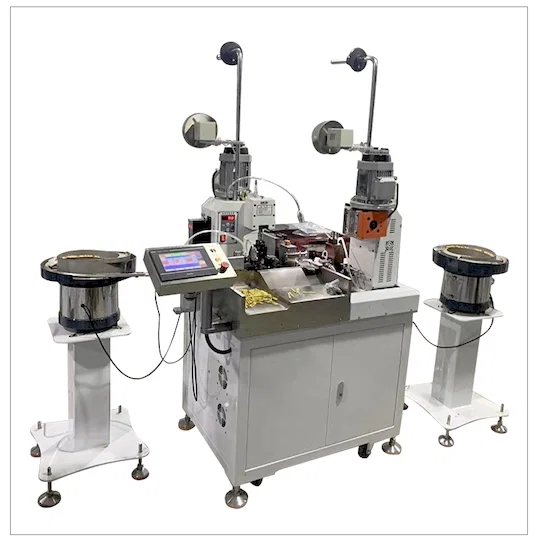 Automatischer Doppelkopf-Vibrationscrimper - Automatische Drahtcrimpmaschine